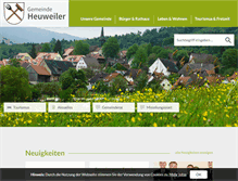 Tablet Screenshot of heuweiler.de